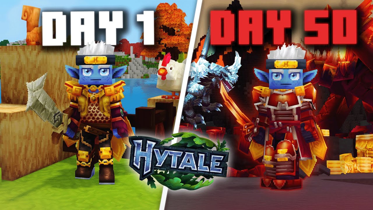 J'ai SURVÉCU 50 jours sur HYTALE ! (sans AUCUNE MORT)
