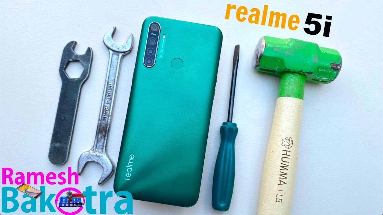 Realme 5i Screen Scratch Test