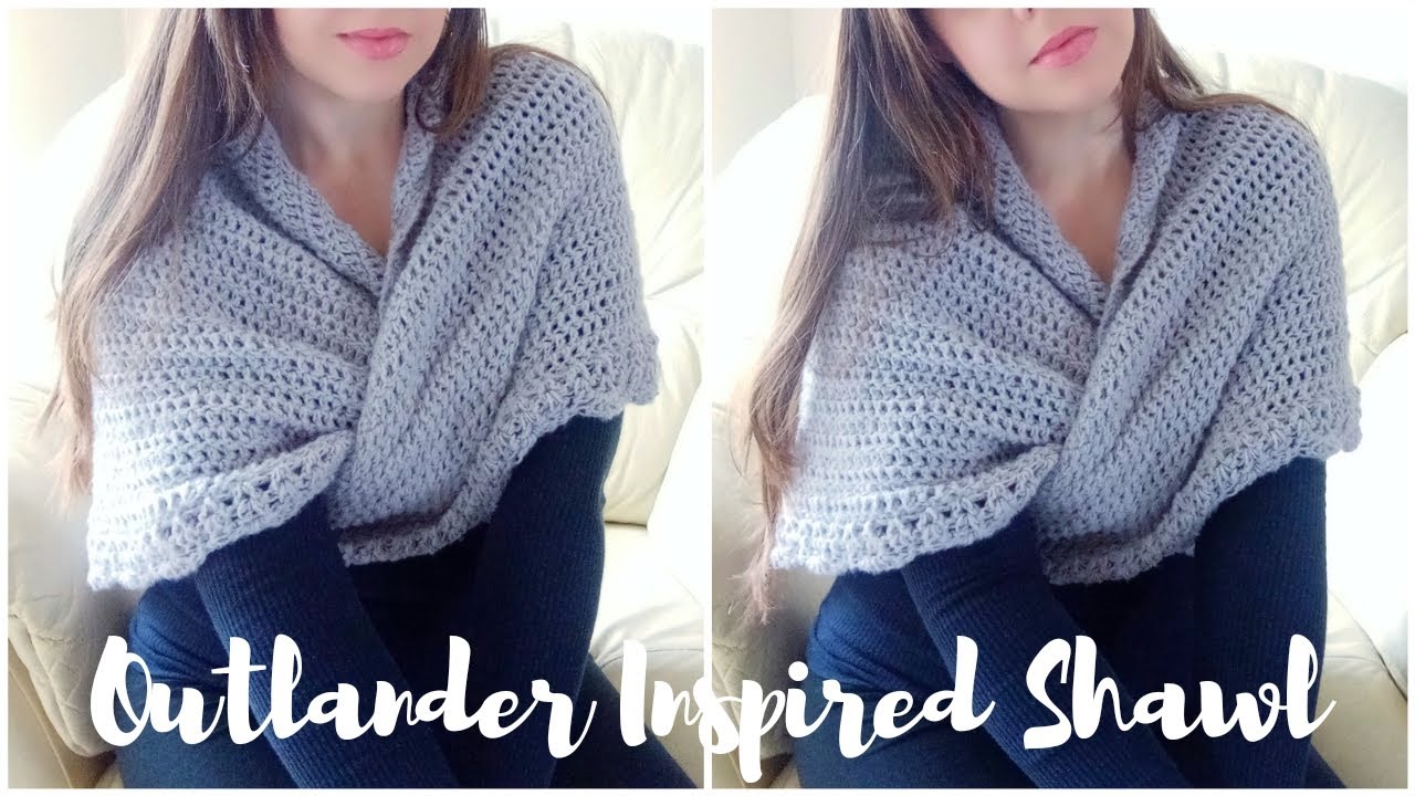 CROCHET THE KATRINE SONTAG SHAWL INSPIRED BY OUTLANDER | Crochet Easy Wrap Beginner Tutorial