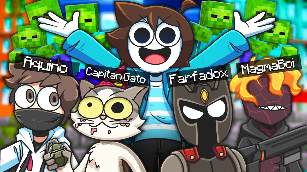 Metí a un montón de Youtubers en un apocalipsis zombie 😈