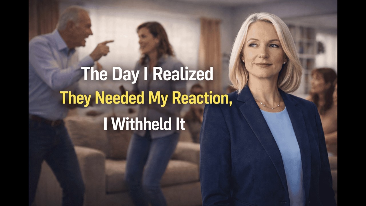 The Day I Realized They Needed My Reaction, I Withheld It