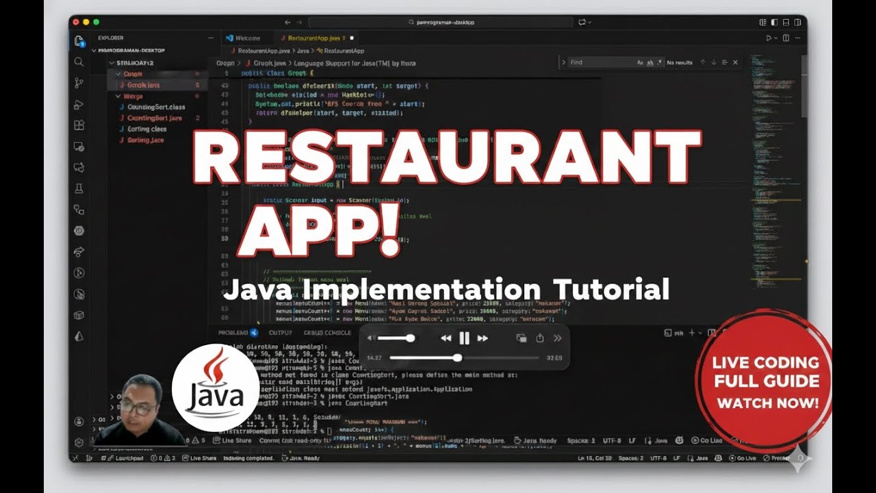 Aplikasi Restoran Java Paling Lengkap Tugas Praktik 2 Array, Struktur Keputusan, Looping
