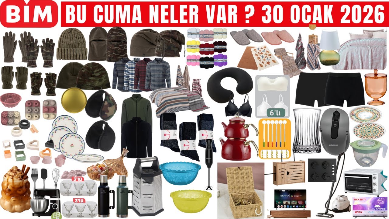 BU CUMA BİMDE NELER VAR | BİM 30 OCAK 2026 AKTÜEL ÜRÜNLER KATALOĞU | BİM İNDİRİM KAMPANYALARI