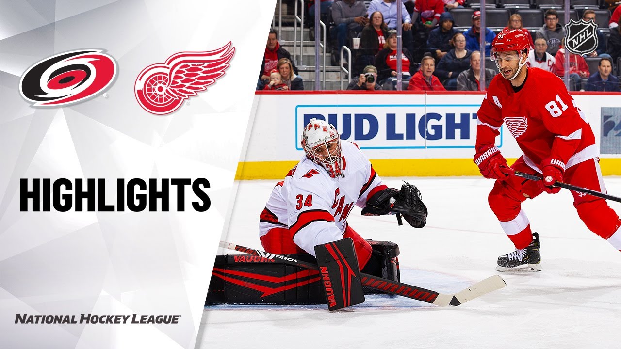 NHL Highlights | Hurricanes @ Red Wings 3/10/20