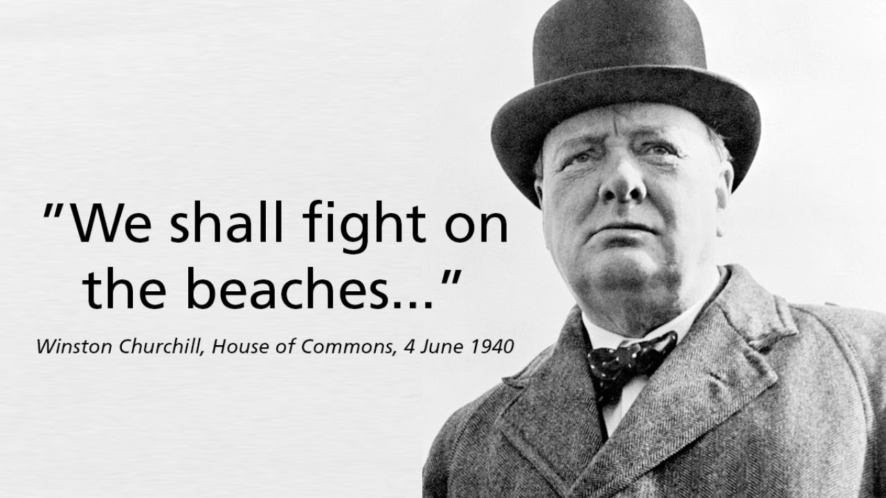 Winston Churchill’s Powerful “We Shall Fight on the Beaches” Speech | Inspirational WWII Moment