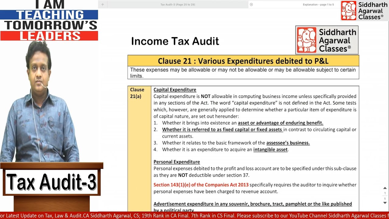 Tax Audit – 3 | 44AB | Siddharth Agarwal