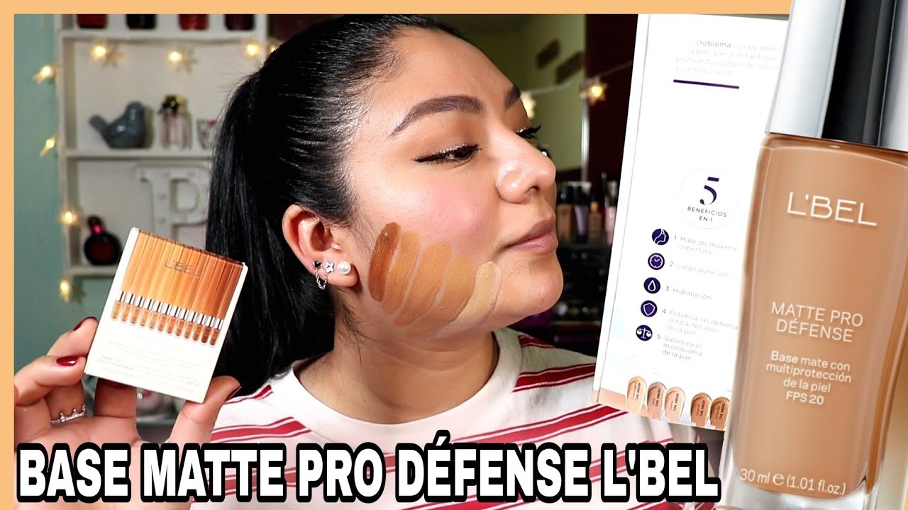 🔴 Guía de tonos y aplicación Nueva Base Matte Pro Défense L'Bel | Beige 220 C 🤯
