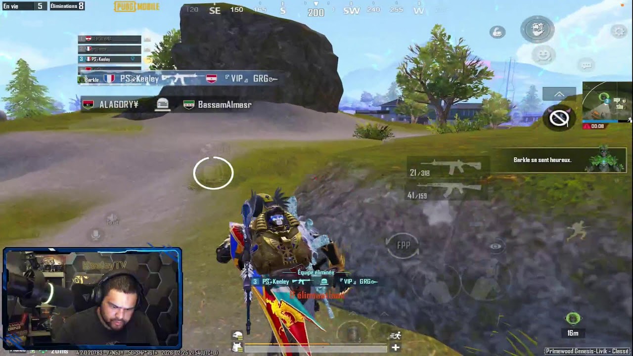 Diffusion en direct de KeeleyTV PUBGM