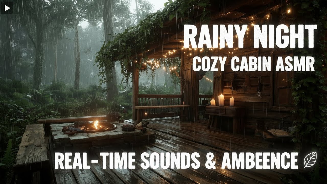 Enchanted Forest Cabin Retreat in the Rain