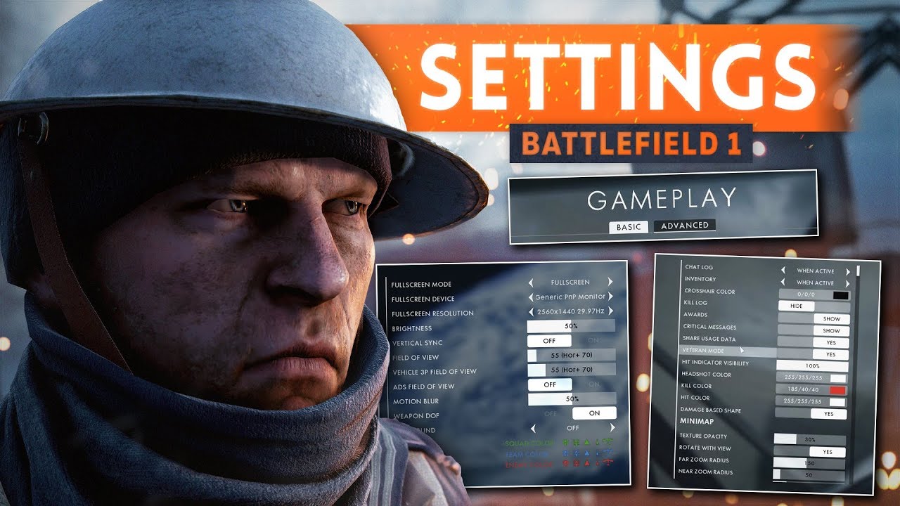 ➤ WHAT ARE THE BEST HUD SETTINGS FOR BATTLEFIELD 1? - Battlefield 1 (Best HUD Setup 2018)