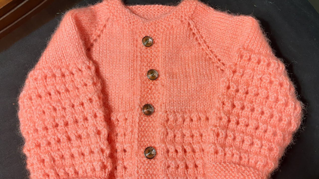 Hand knitted New born baby sweater (In हिन्दी) Sarita dawra