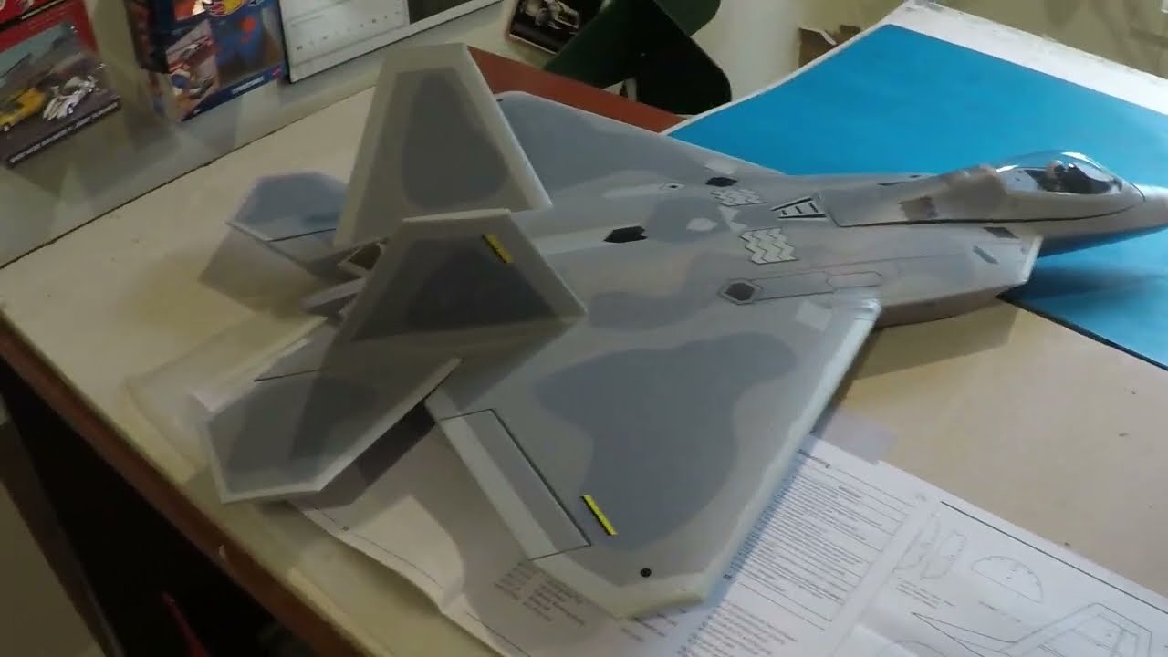 xFly F-22 Twin 40mm EDF Maiden Flight+, CG and Taileron Discussion