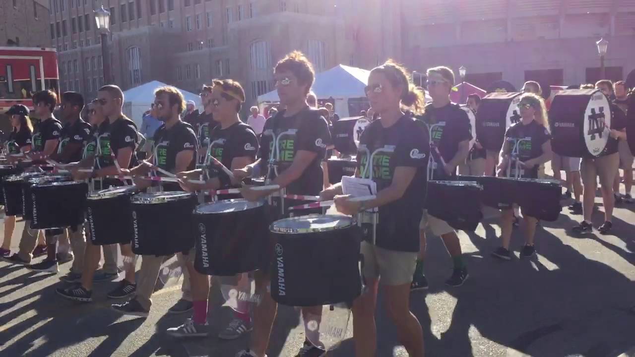 Notre Dame Drumline Friday Marchout