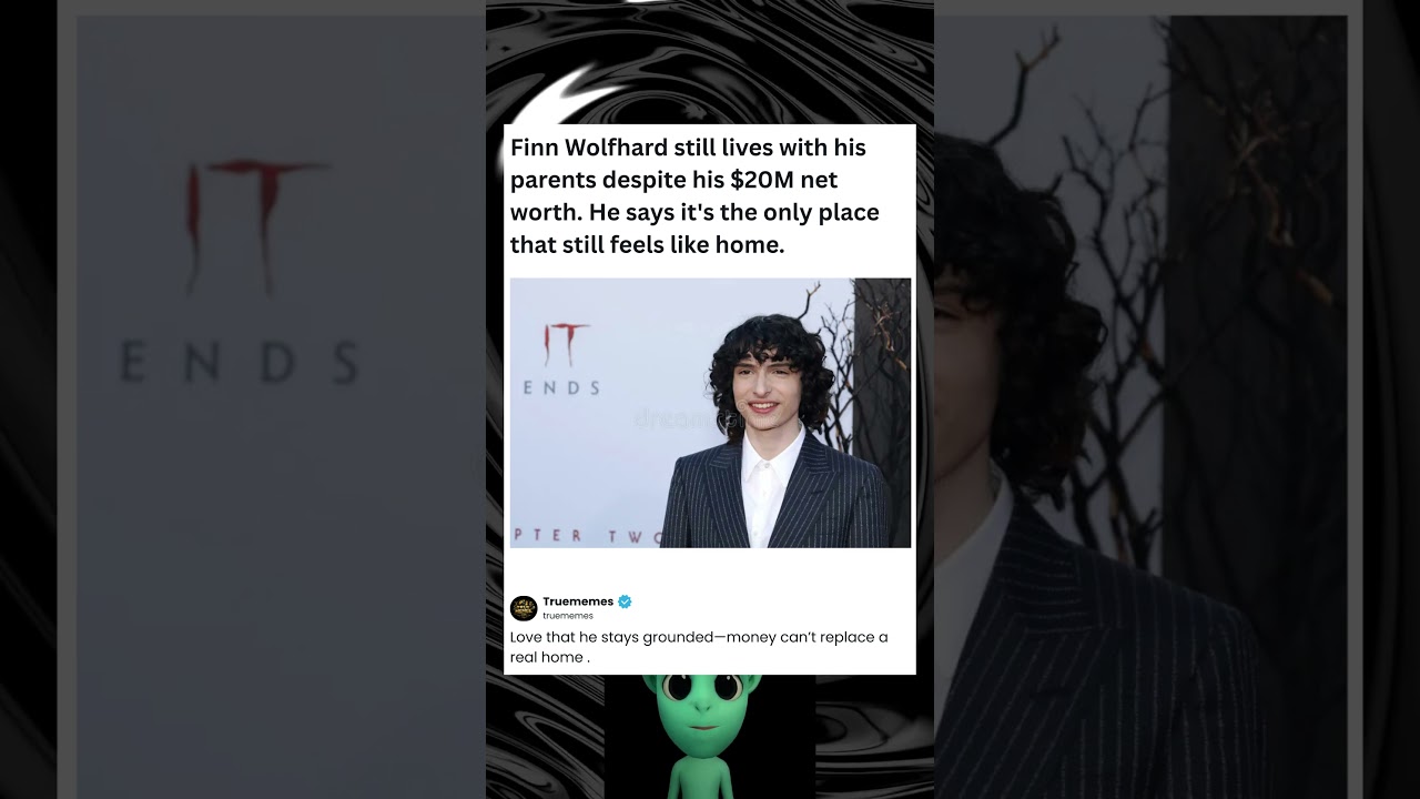 Finn Wolfhard lives with his parents despite a $20M net worth—says it feels like home.
