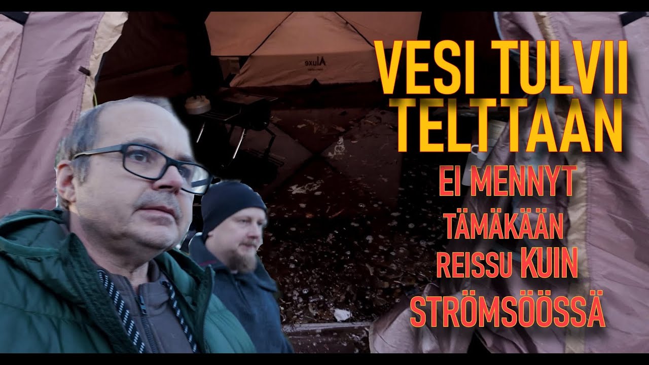 Tulva yllätti telttailijat  ft. JP Outdoor