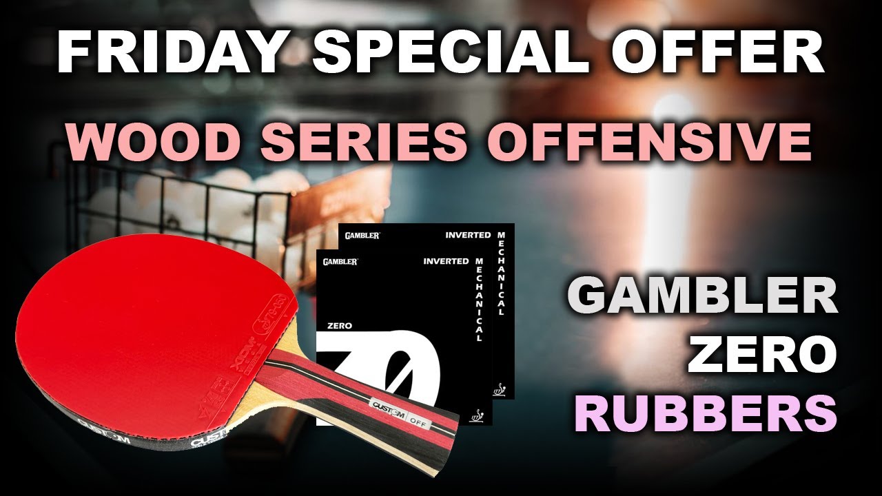 Ракетка для настольного тенниса Wood Series Offensive Gambler Zero — специальное предложение по п...