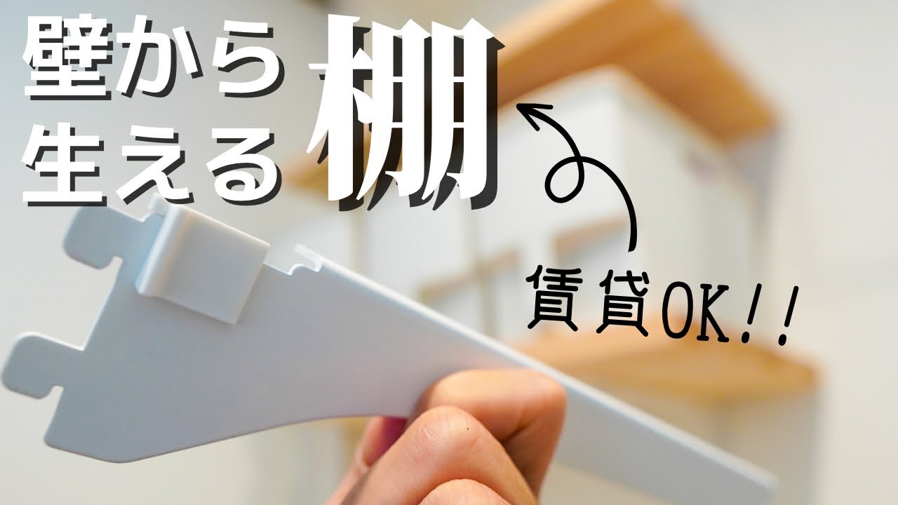 【賃貸OK！】クロスピンとガチャレールを使って壁面に可動棚をDIY