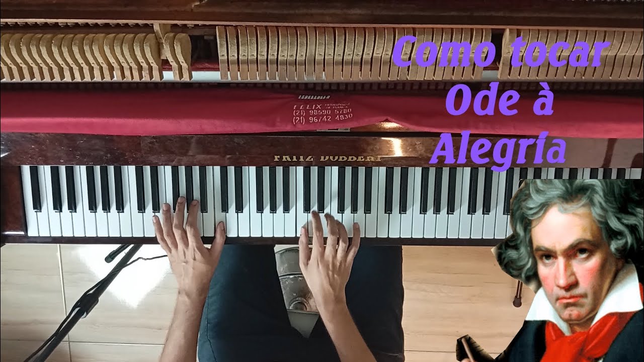 Como tocar Ode à Alegria no piano (versão simplificada)