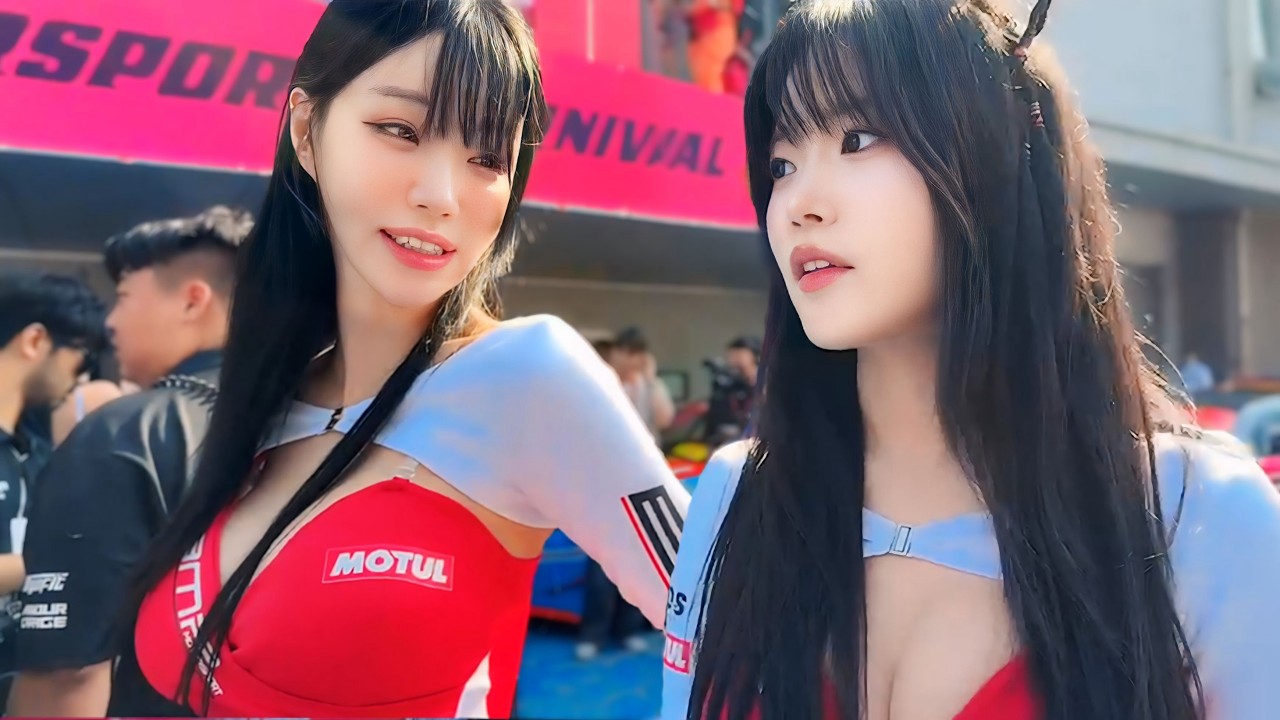 헉..눈나 한국 레이싱 모델이야?