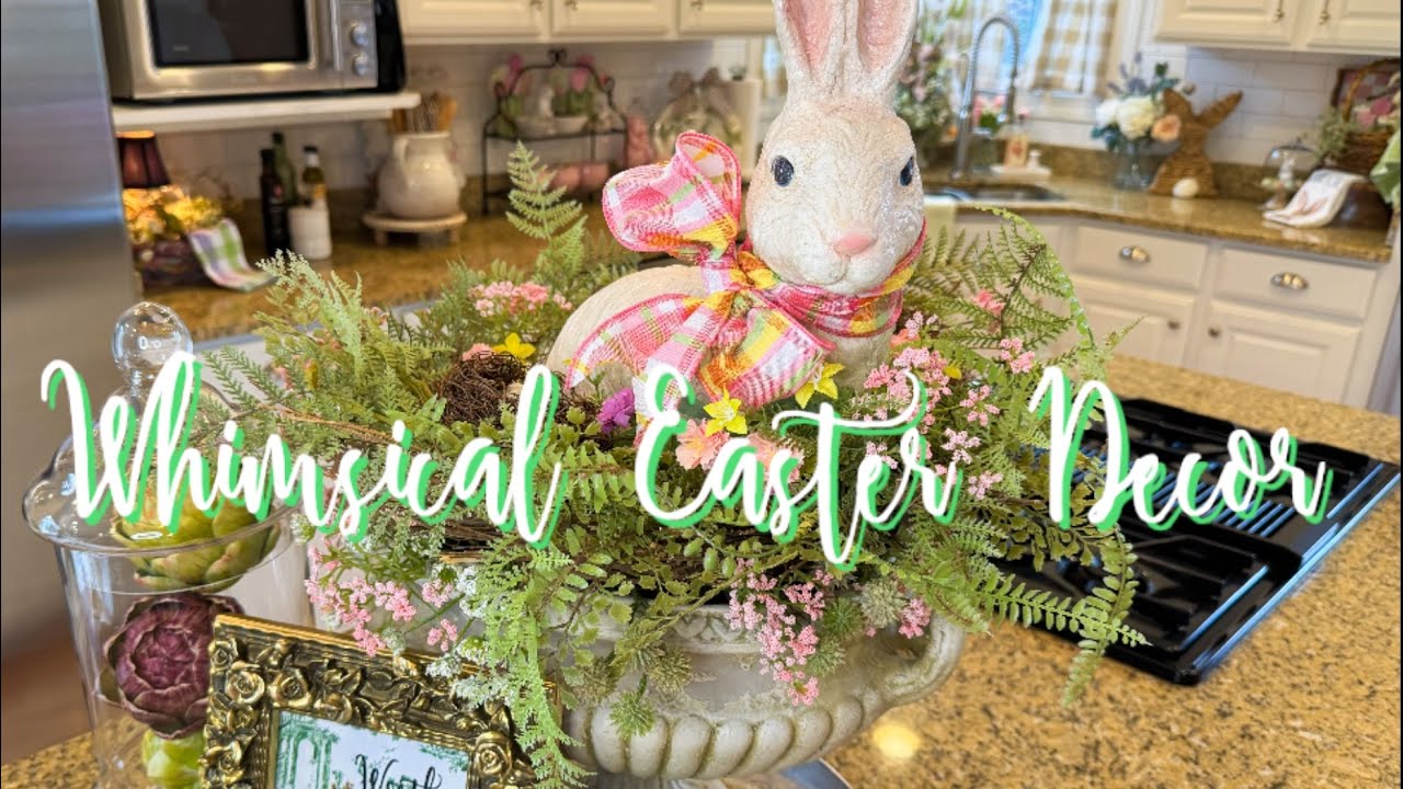 Easter Spring Decorating in the Kitchen 2025 #decoratewithme #whimsicaldecor #easterdecor #kitchen