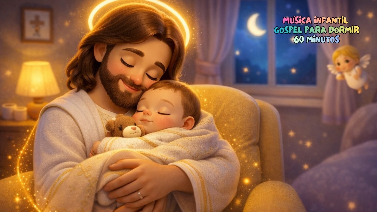 Música de Ninar com Jesus | 60 Minutos de Sono Abençoado | Jesus Cuida do Soninho | Música Cristã