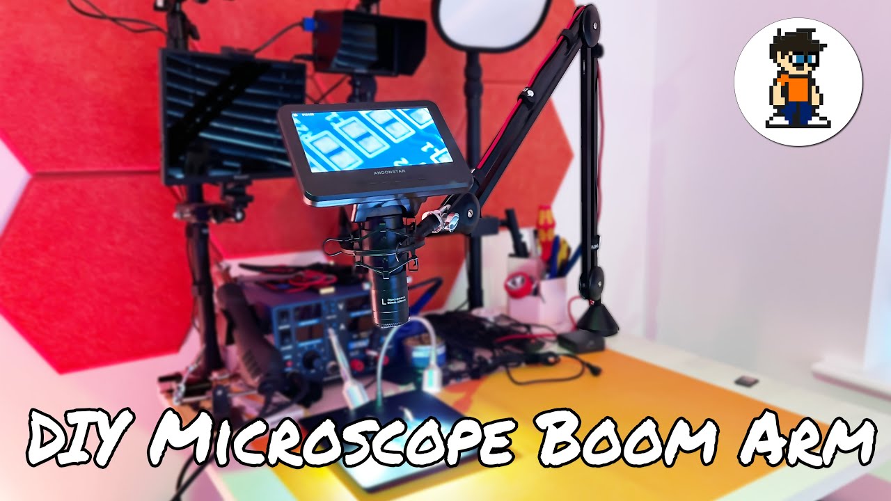 Building a Boom Arm Adaptor for my Andonstar Microscope - AD246S - Part 1