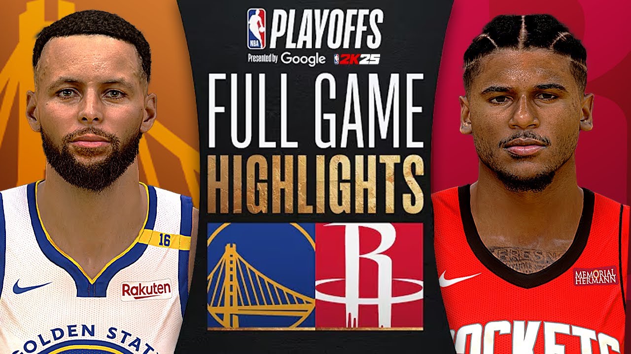 #7 WARRIORS at #2 ROCKETS | FULL GAME 2 HIGHLIGHTS | April 20, 2025 | 2K25 ULTRA MODDED SIMULATION