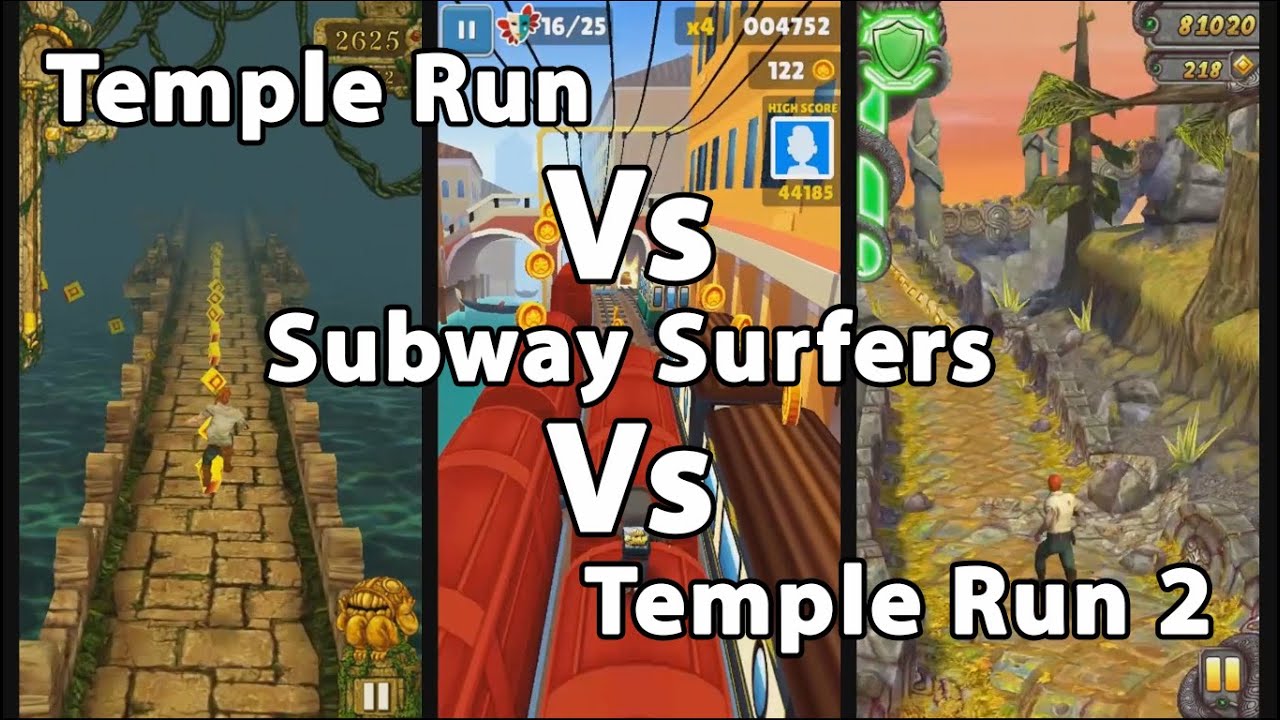 Temple Run Vs Subway Surfers Vs Temple Run 2 Gameplay