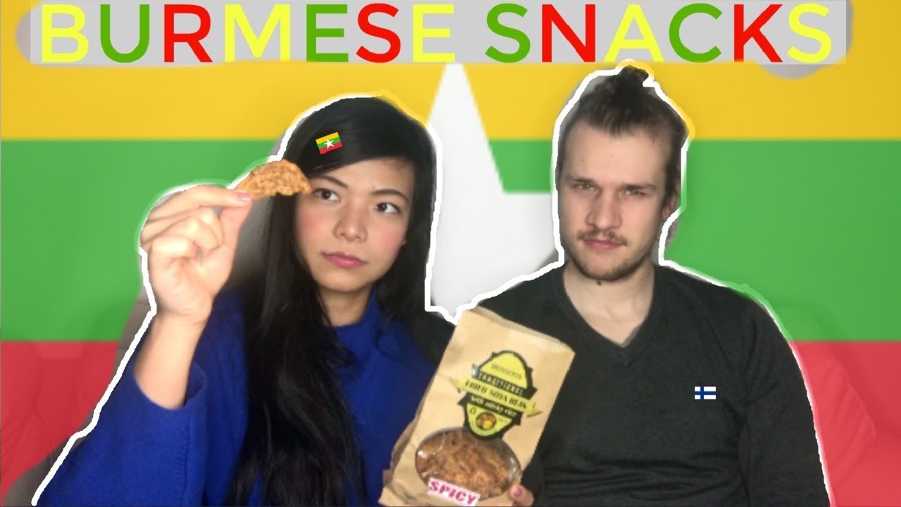 TRYING SNACKS FROM MYANMAR (BURMA) 🇲🇲