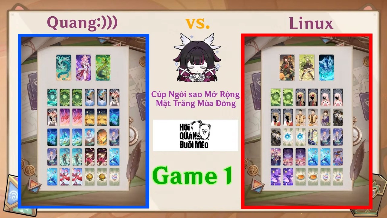 Quang:))) vs Linux | Star Cup Open: Winter Moon Round 1 | Genshin TCG Tournament