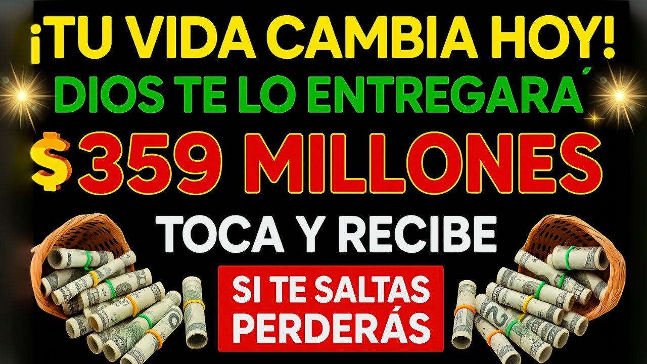 DIOS DICE: ¡TU BENDICIÓN HA LLEGADO! 🎁 ESCUCHA AHORA Y RECIBE MUCHO DINERO EN TU CASA