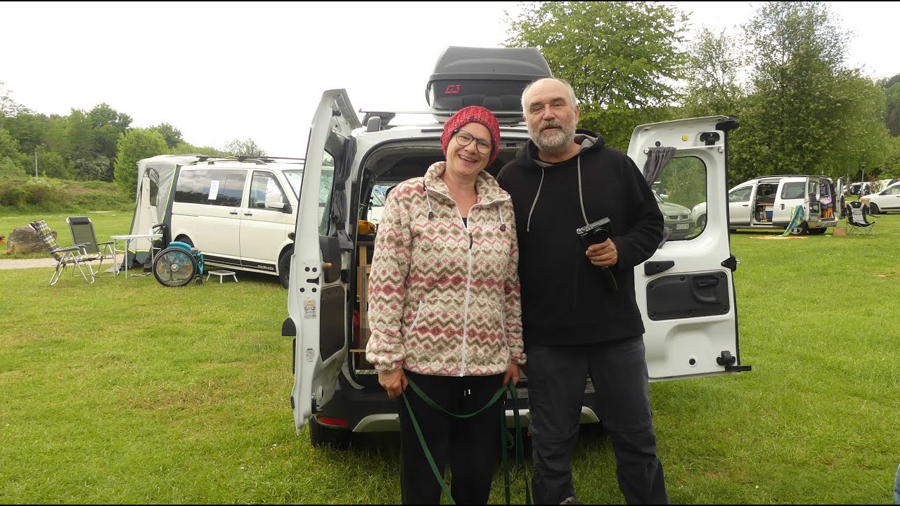 Minicamper Treffen Helmut Merz 2 0  Edersee 2022 Anreisen und Aufbau