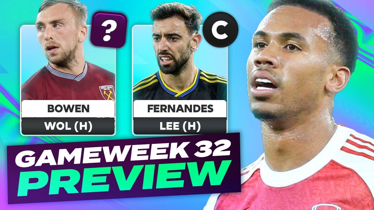 GW32 WILDCARD 🆚 GW33 FREE HIT 🤔  FPL GAMEWEEK 32 PREVIEW 💪 |  Fantasy Premier League Tips 2025/26