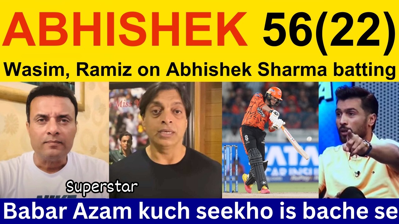 Tanveer Ahmed Shocked on Abhishek Sharma batting today IPL 2026 | Ramiz Speaks, PAK Media reaction