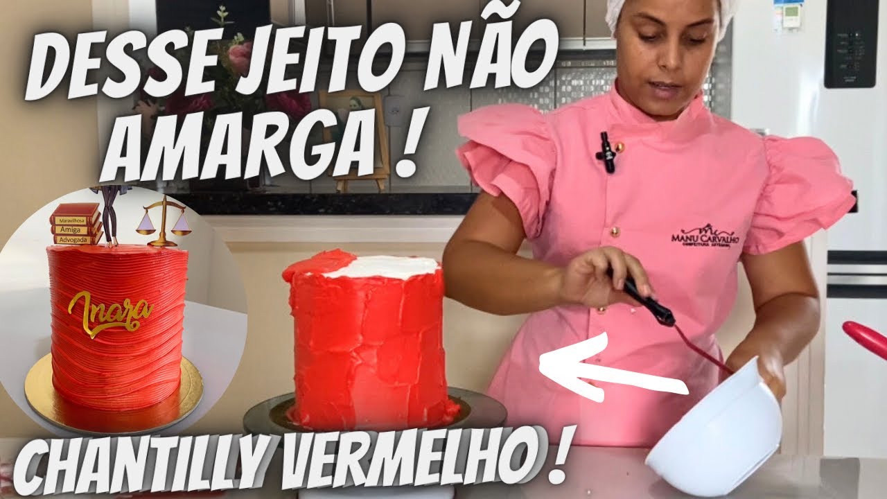 COMO DEIXO MEUS BOLOS BEM VERMELHO “SEM AMARGAR “ ( Pega essa técnica )😍