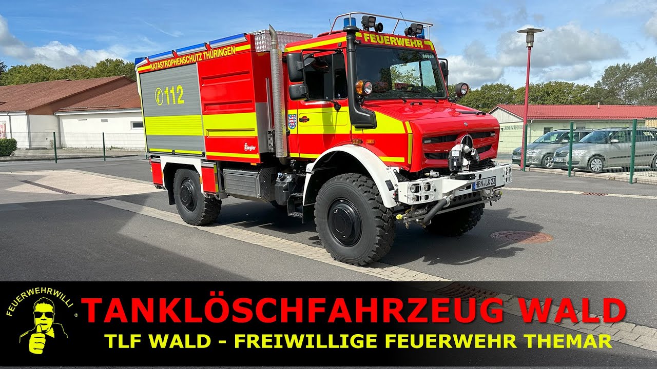 TLF WALD der FF THEMAR (Natürlich mit Alarm bei den Dreharbeiten) #tlf #wald