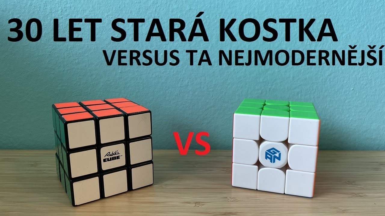 Jak rychle dokážu složit 30 let starou kostku? [Challenge #2] | Gan 12 M MagLev vs. Rubik's brand
