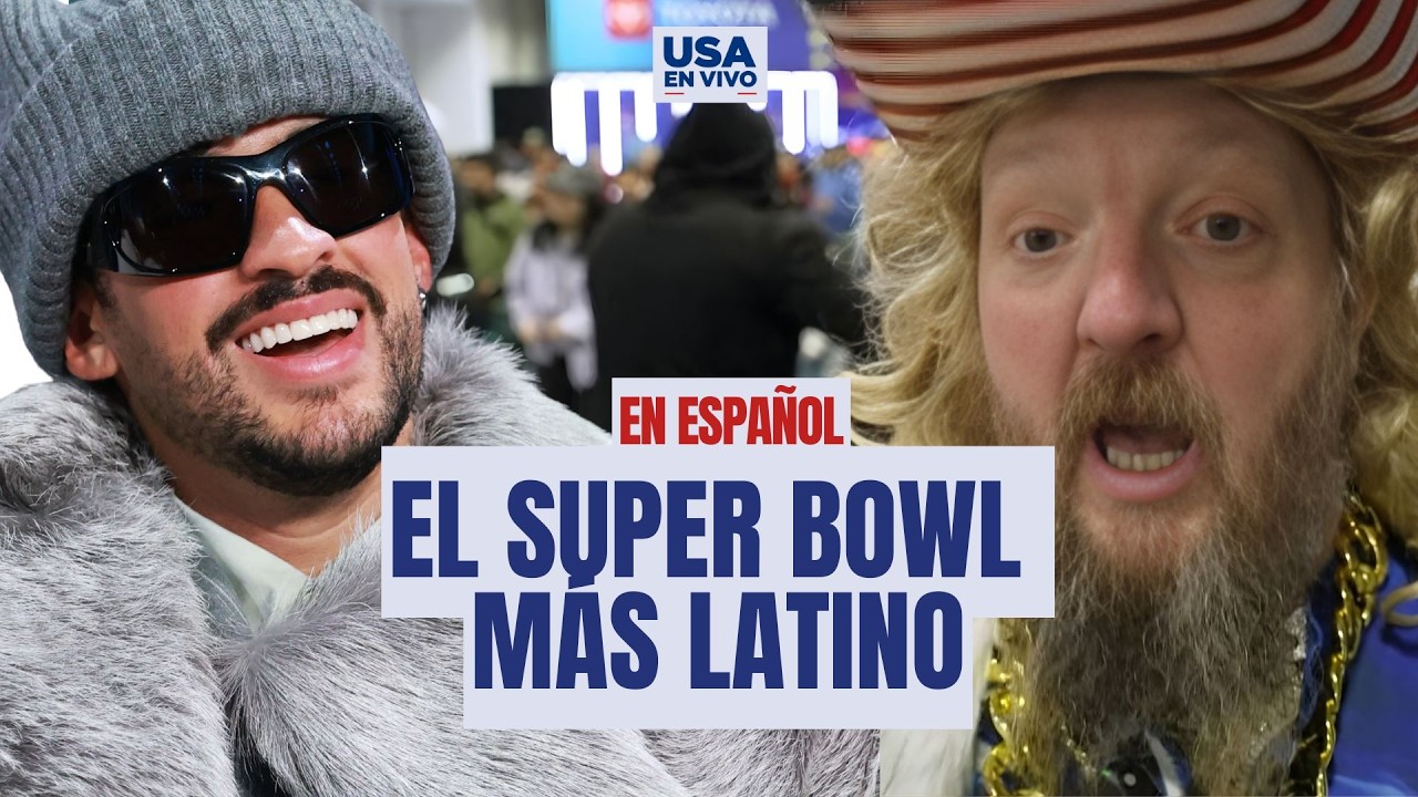 Fans del Super Bowl aprenden español con los hits de Bad Bunny en San Francisco | USA EN VIVO 🔴