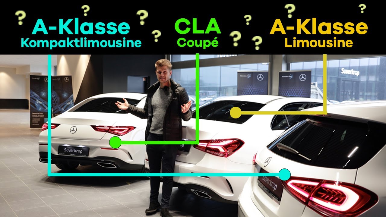 DER Mercedes A-Klasse Vergleich: Kompaktlimousine / Limousine / CLA Coupé ALLE Vorteile & Nachteile