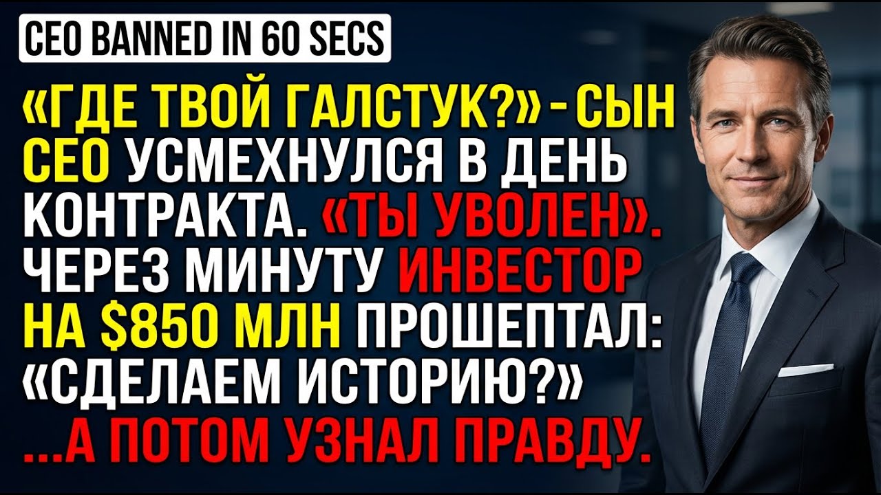 Меня уволили из-за галстука — и этим разрушили сделку на $850 миллионов