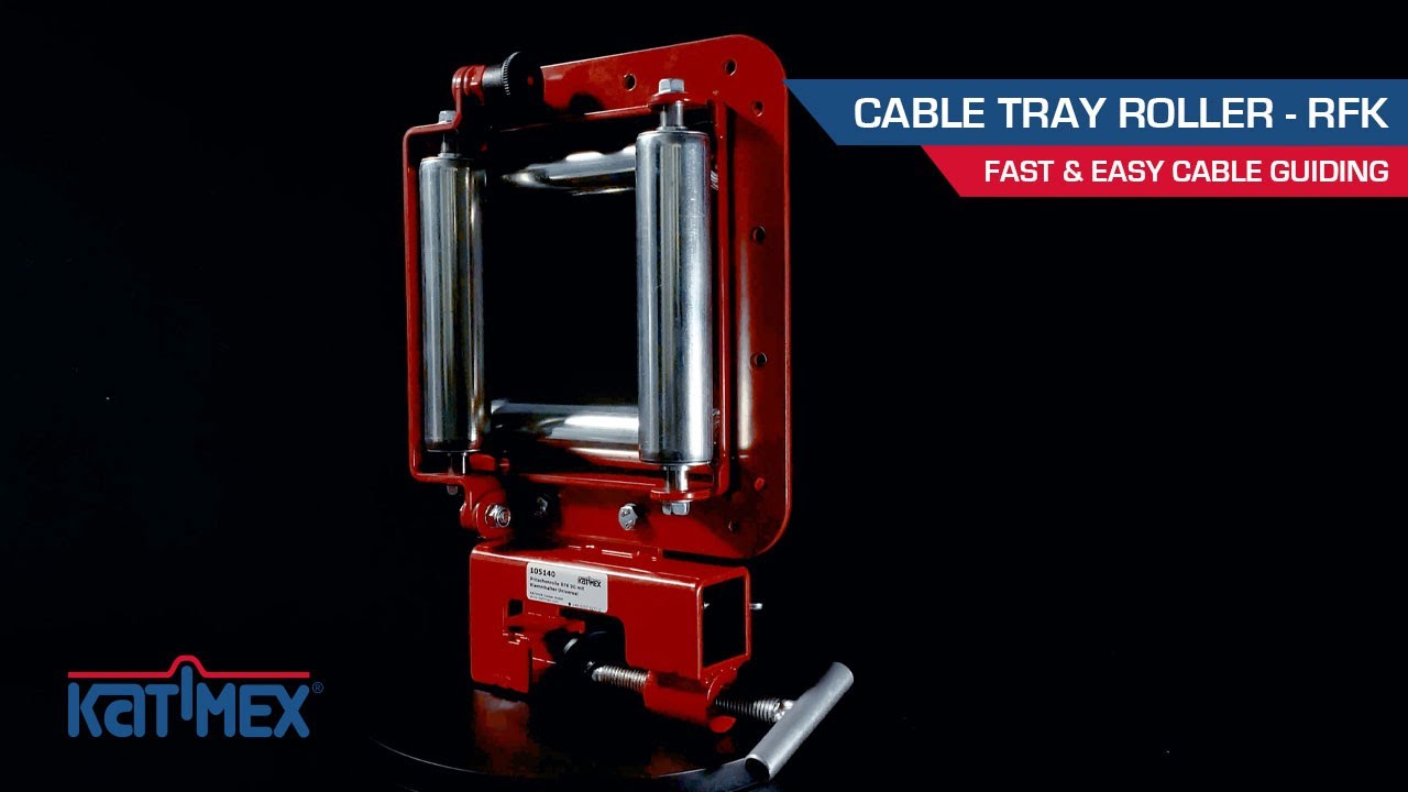 Katimex® - Cable Tray roller - Fast, easy and time saving solutions of cable guiding in cable trays