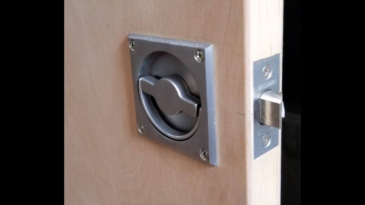 Door with Trimco Flush Pull and Soss Hinges, Part 2 - Flush Pull