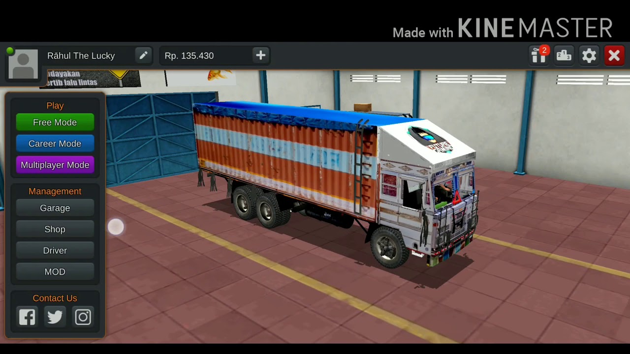 🔴🔵How to download/install 12 Wheeler TATA Container Truck Mod in Bus Simulator Indonesia