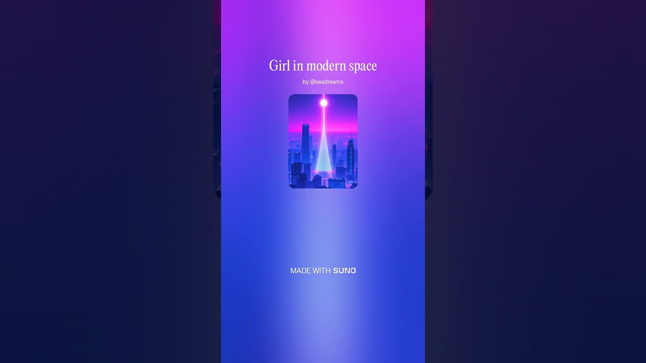 Girl in Modern Space
