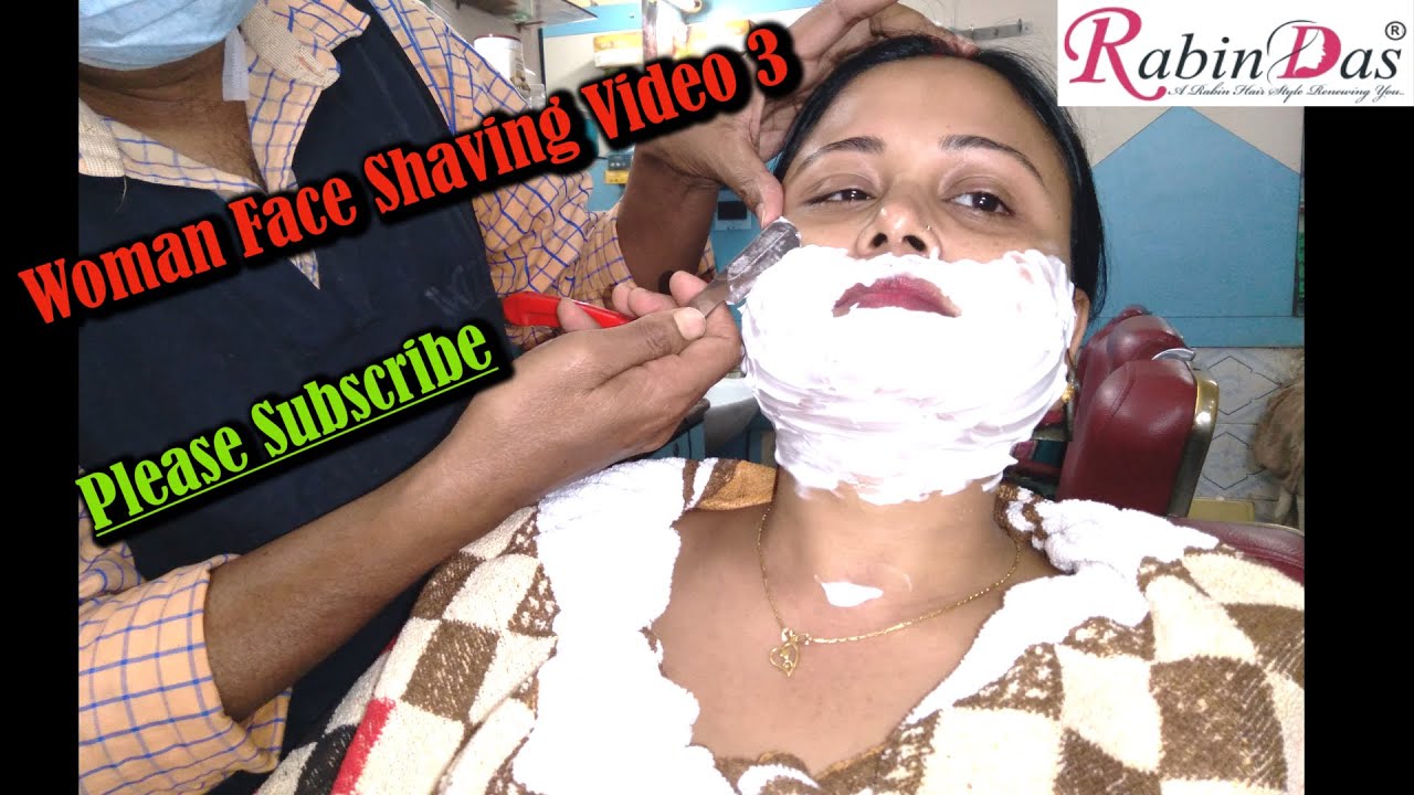 Woman Face Shaving Video 3 II Rabin Das II Please Subscribe & Like