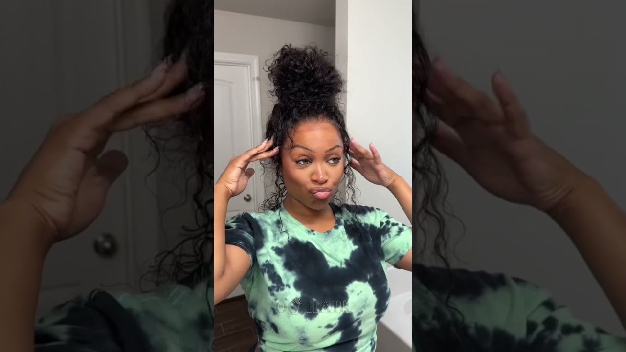 360 glueless water wave wig