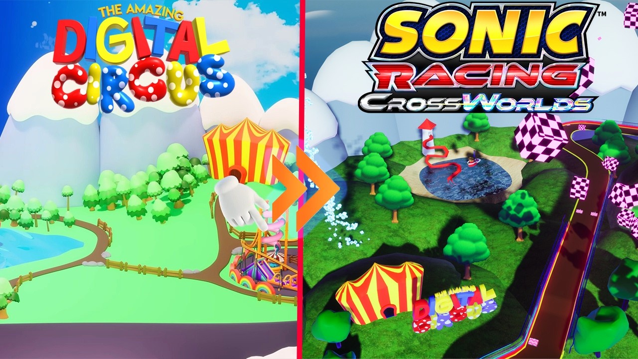 The Amazing Digital Circus In Sonic Racing CrossWorlds (Mod)