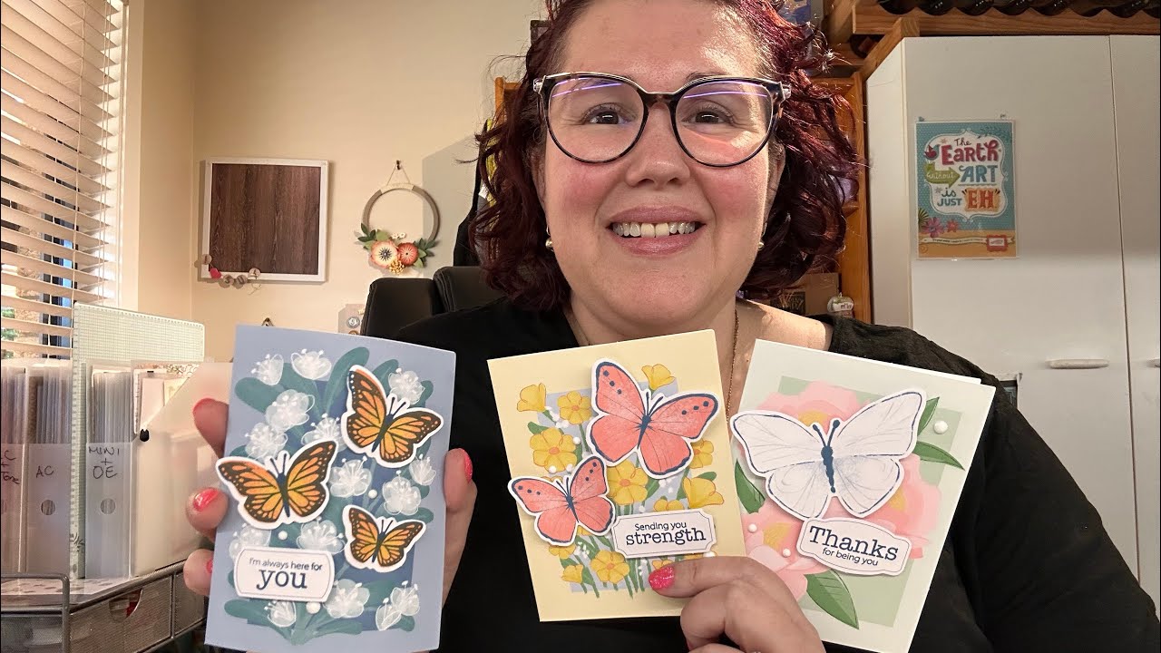 Stampin’ Up! Virtual Card Retreat & Butterfly Garden Kits Unboxing & First Play #stampinup