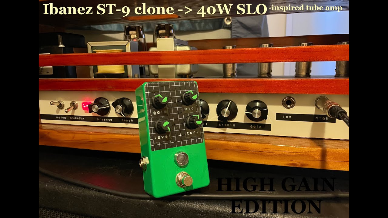 Super Tube Screamer - demo - HIGH GAIN (SLO 40W) V30, SM57 + Focusrite