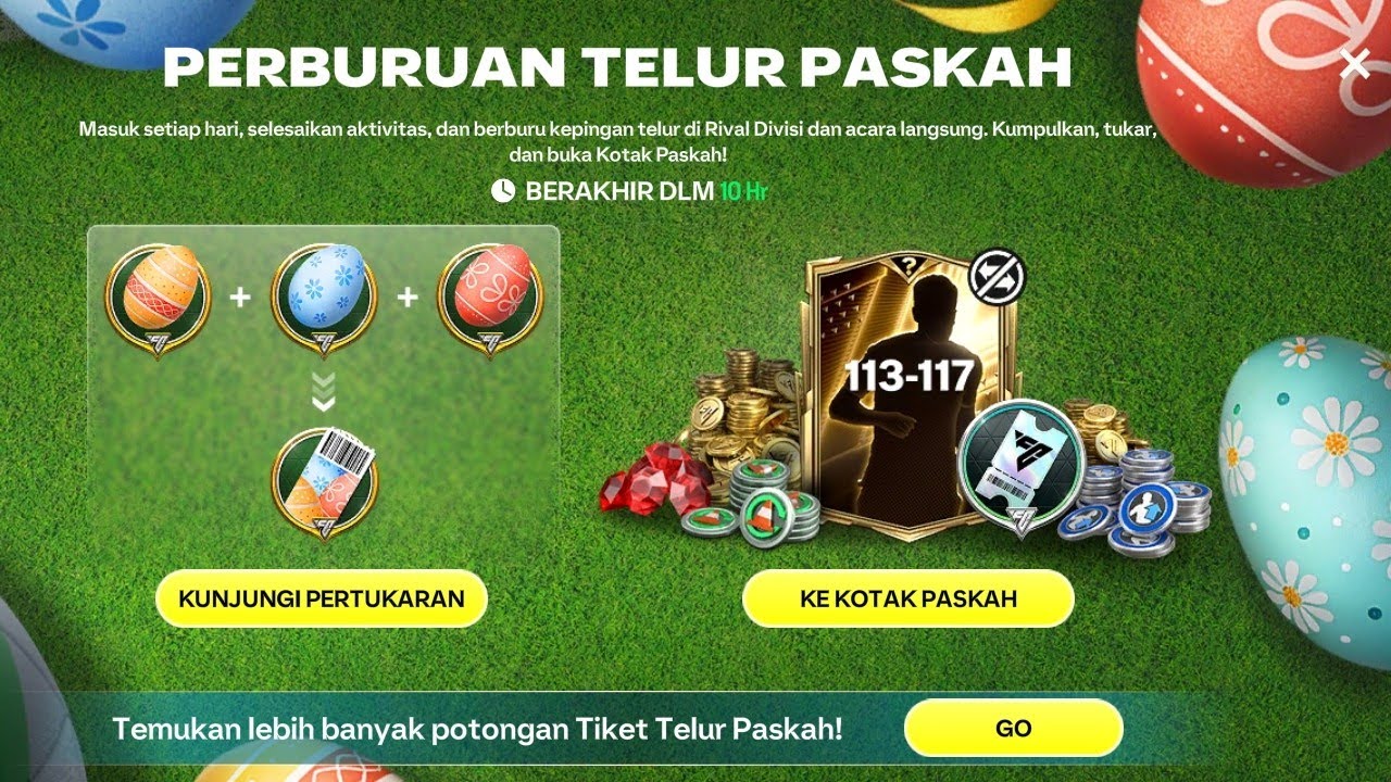 CARA MENDAPATKAN TIKET TELUR PASKAH & LOKASI SEMUA KEPING EVENT PERBURUAN TELUR PASKAH FC MOBILE 26